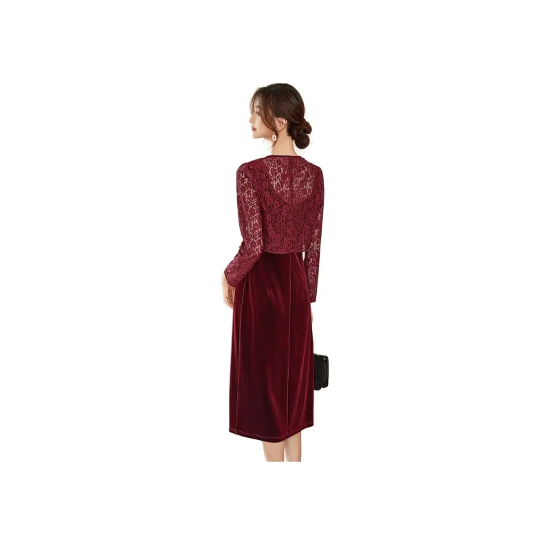 Like The Age Of Water Long Sleeved Dress Loose Fit Women's-0