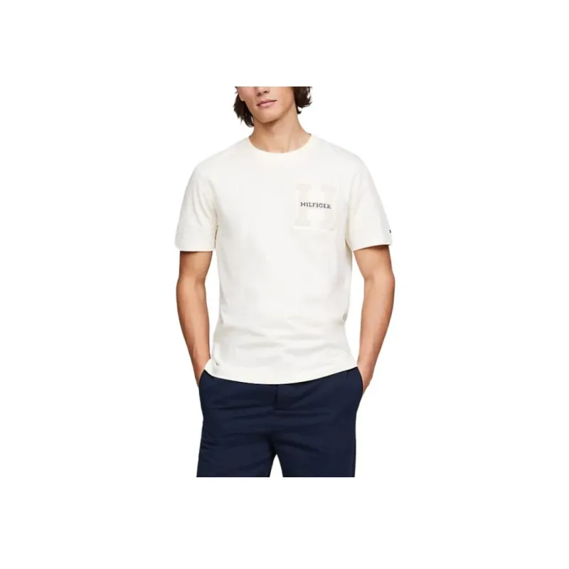 Tommy Hilfiger Curly Logo T-Shirt T-Shirt Men's White-2