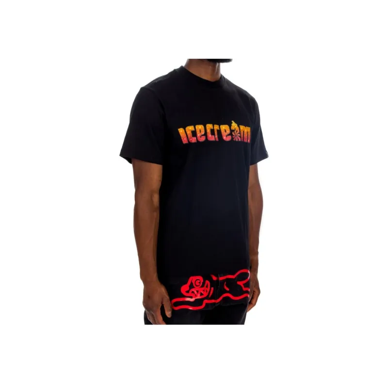 Ice Cream Logo Print T shirt-2