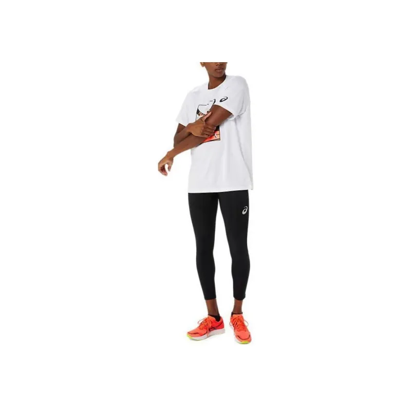 Asics Track Event Graphic T Shirts Men White-4