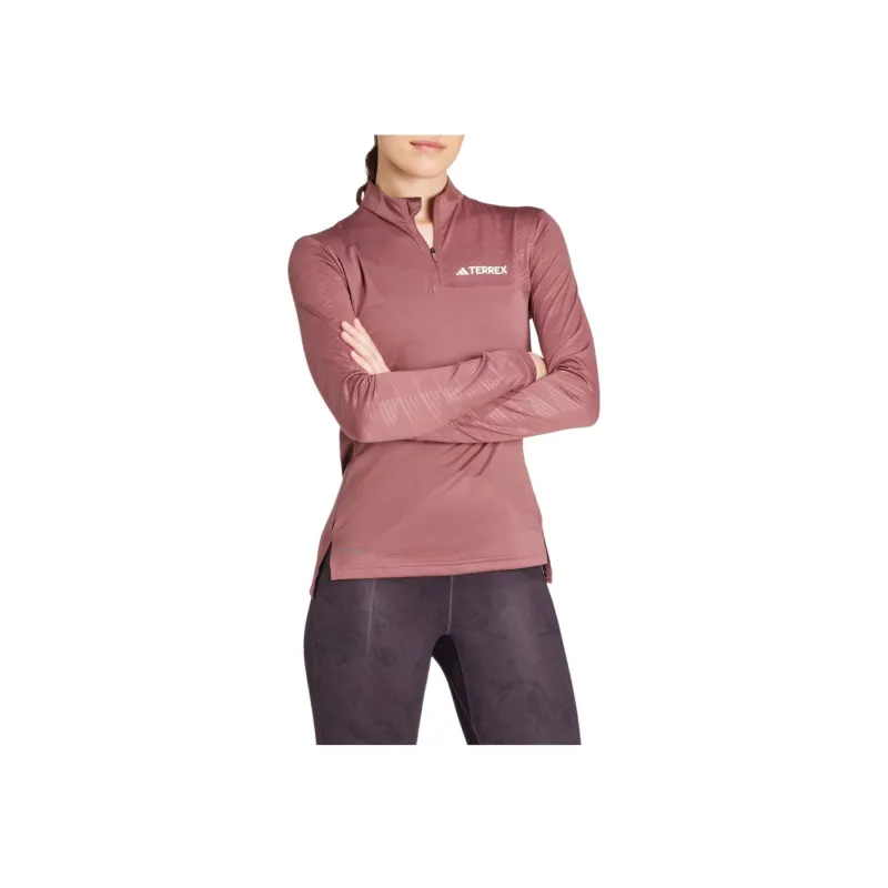 Adidas Free Shipping With AdiClub Terrex Multi Half Zip Long Sleeve Tee-2