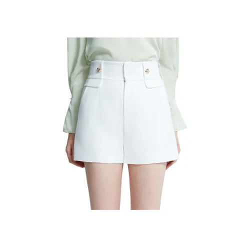 Caroline 화이트 여성 캐주얼 반바지
