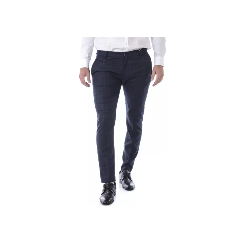 DANIELE ALESSANDRINI Casual Pants Men's Blue-0