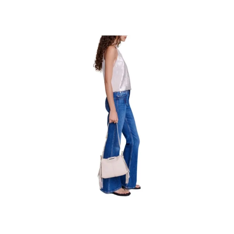Maje Metallic Halterneck Top-3