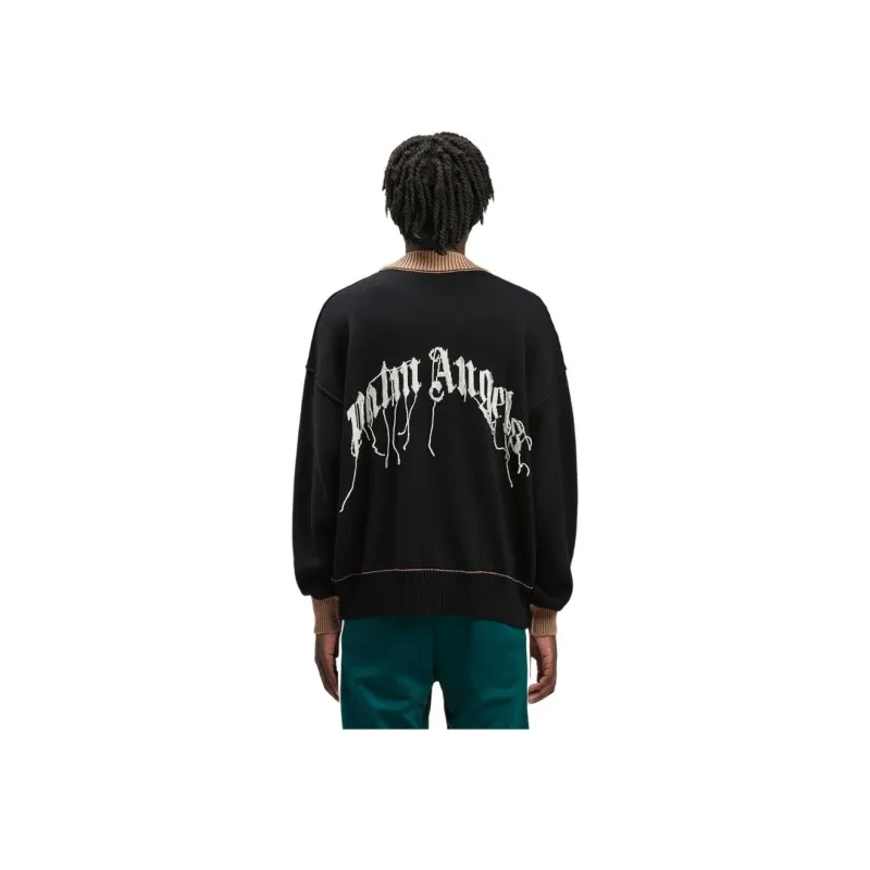 PALM ANGELS Palm Bear Wool Knit Sweater-4