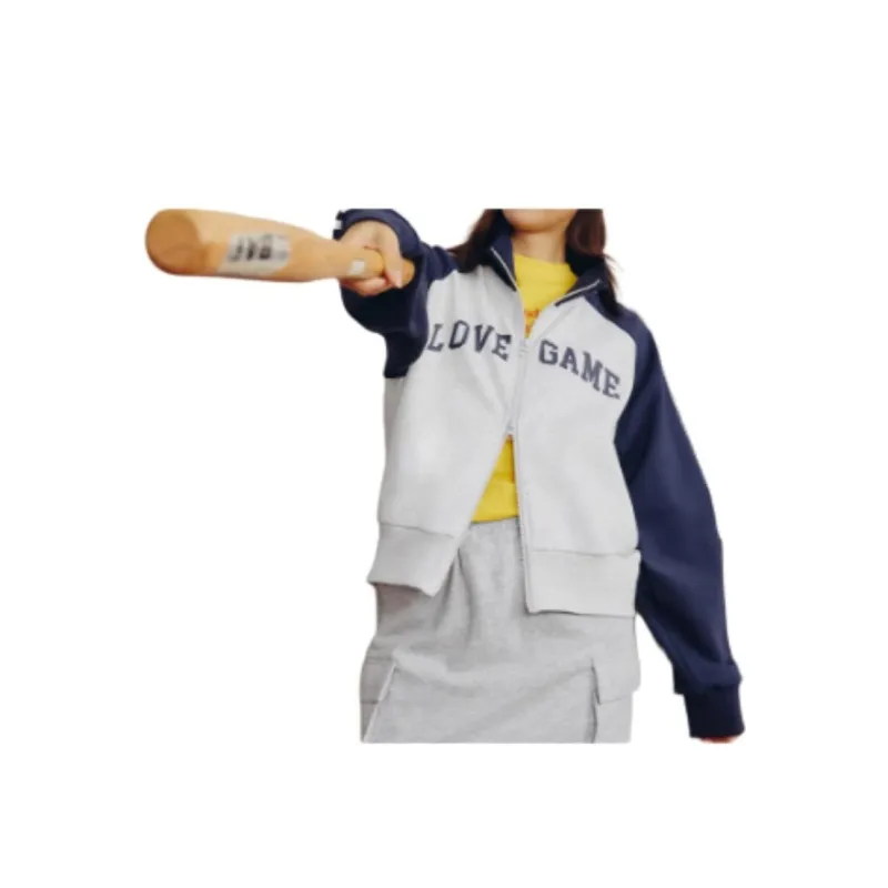 361° Baseball Jacket Women's Sand Brown White/Dark Emerald Green-2
