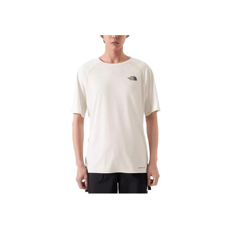 THE NORTH FACE Raglan Sleeve T Shirt Men's Dune White/Gravel Sand-2