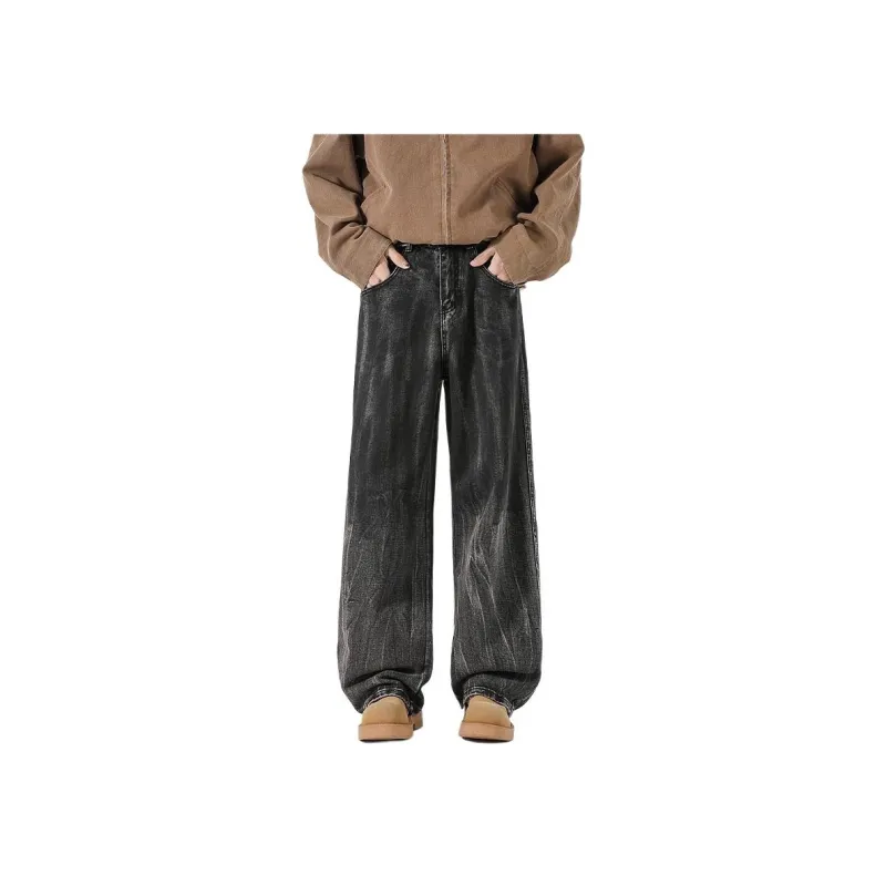 JASONWOOD Cowboy On The Run Jeans Unisex Distressed Gray-0