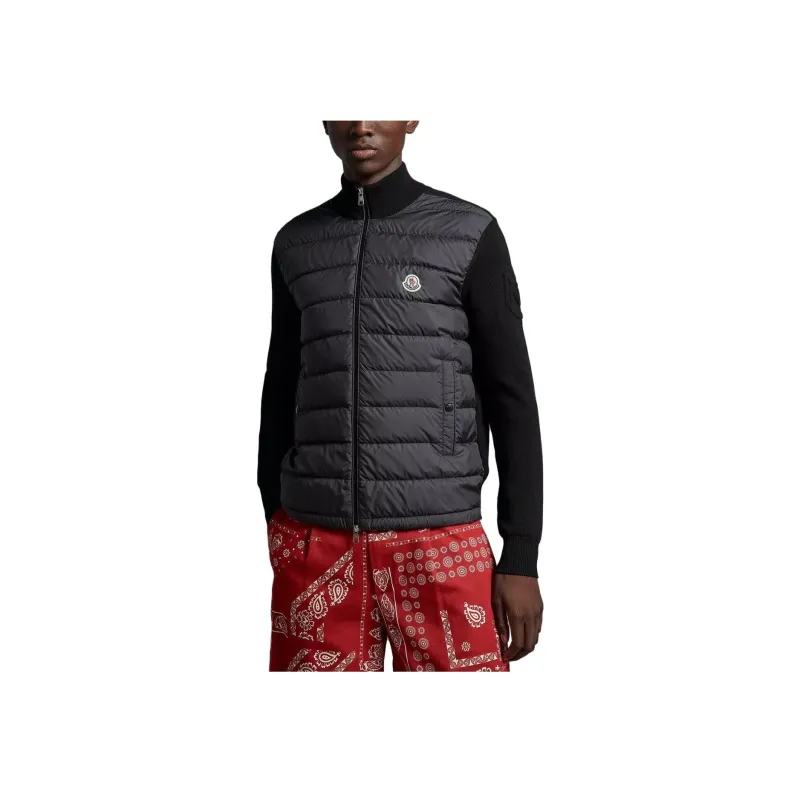 Moncler Padded Cotton Zip Up Cardigan-3