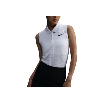 Nike Victory Women's Dri FIT Sleeveless Striped Golf Polo