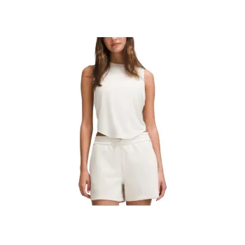 Lululemon CrewneckCropped Collection Tank Top Women's Bone White
