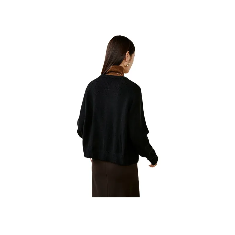 Late White Knitwear Women's Black-0