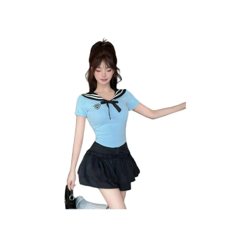Mu Xiao Xin Two Piece Skirt Sets Women's-0