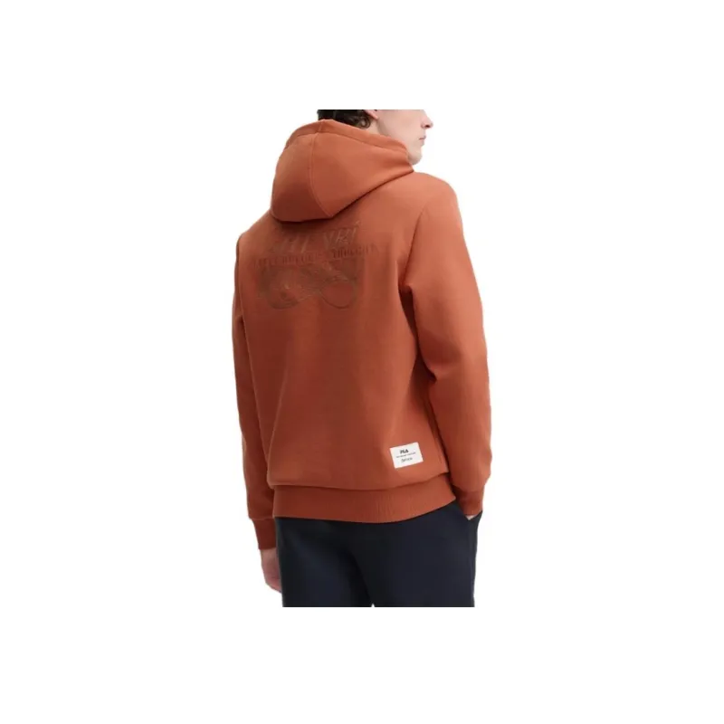 FILA x LUSUO Sweatshirt Men Evening Beauty Orange-4