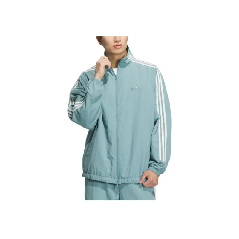 Adidas 3 Stripes Jacket Unisex Cyan-2