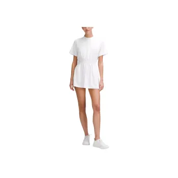 Lululemon Smocked Waist Short Sleeved Dress Women's