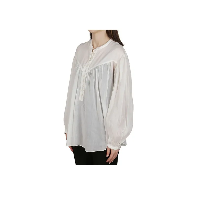 ISABEL MARANT Kiledia Pintuck detail Blouse-3