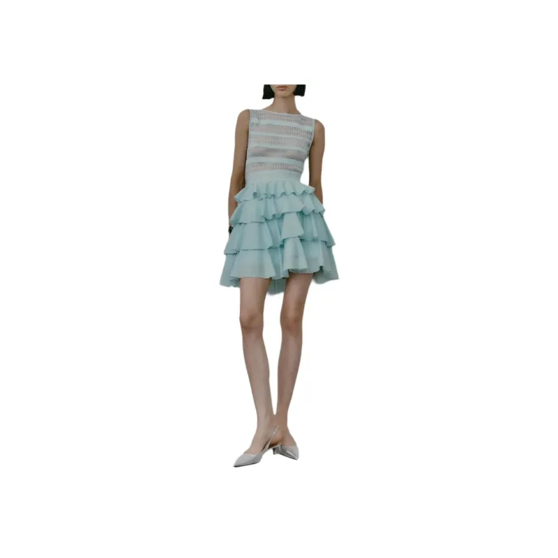 Antonino Valenti Sleeveless Dress Women's Mint Green-1