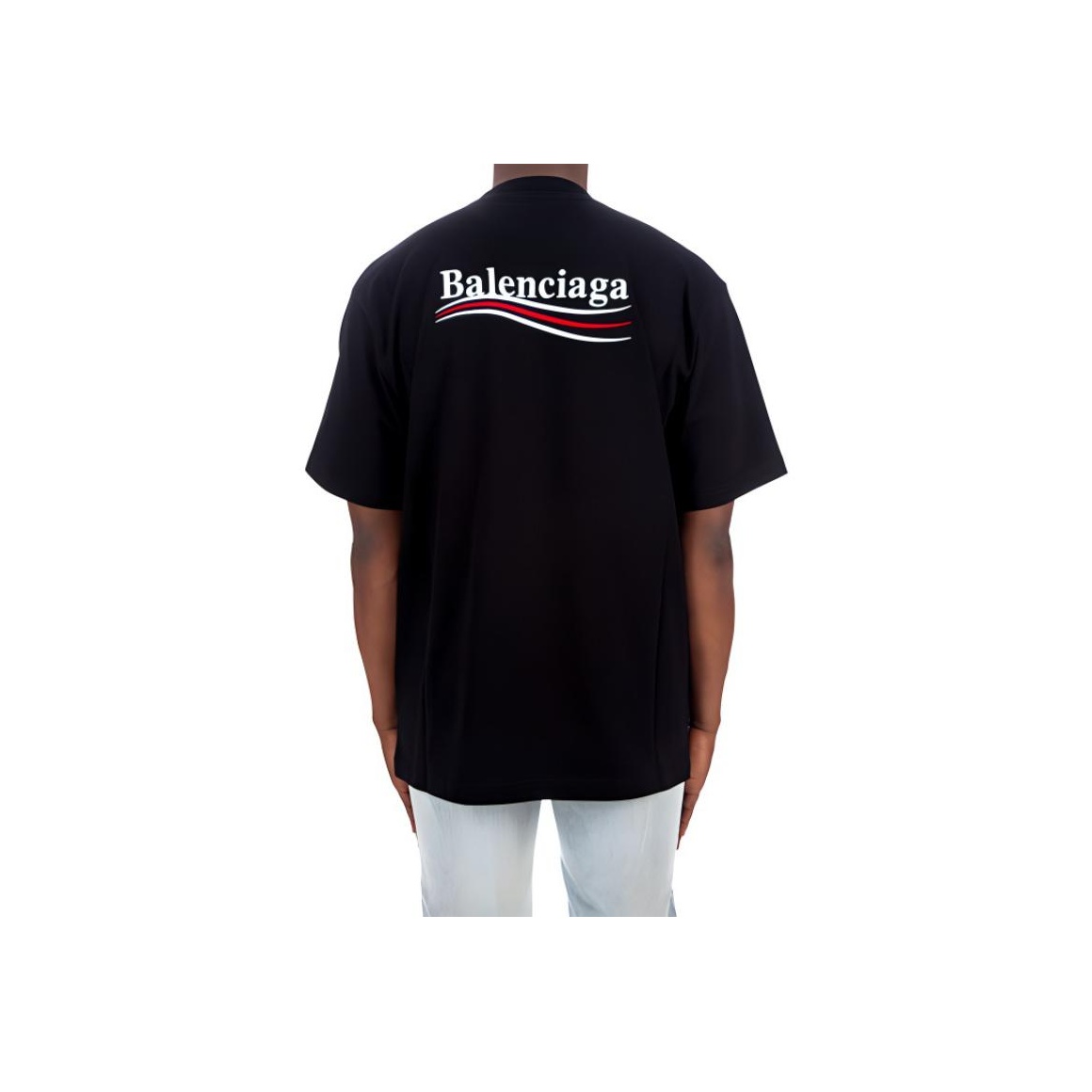 Balenciaga Political Campaign Large Fit T-shirt - POIZON