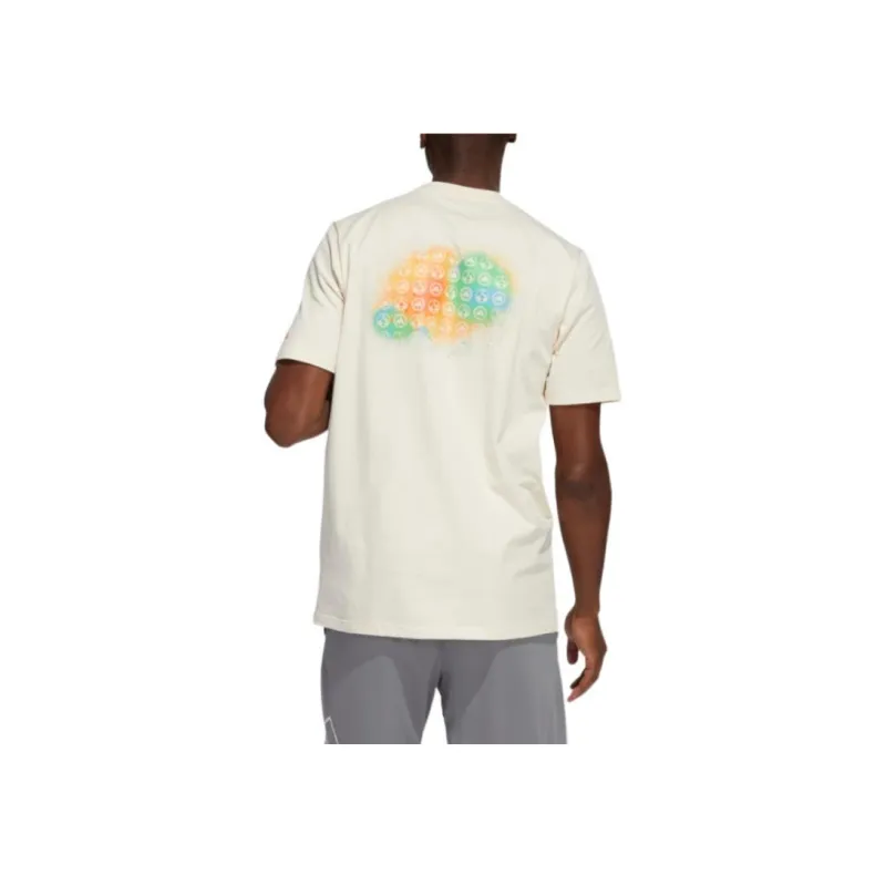 Adidas T Shirts Men Ecru-2