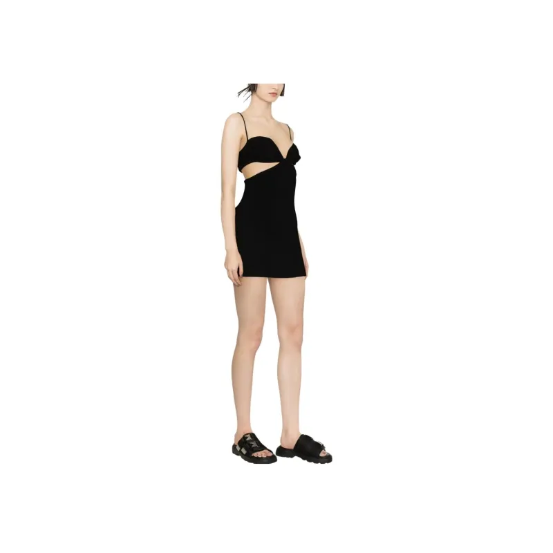 OFF WHITE Cut Out Detailed Sleeveless Mini Dress-2