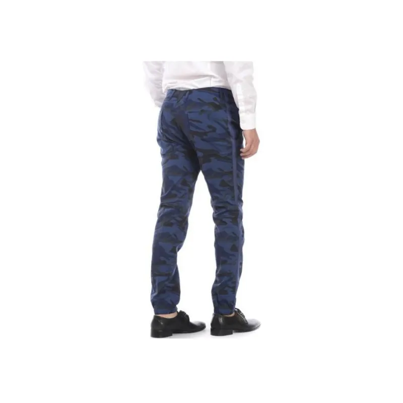 DANIELE ALESSANDRINI Casual Pants Men's Blue-3