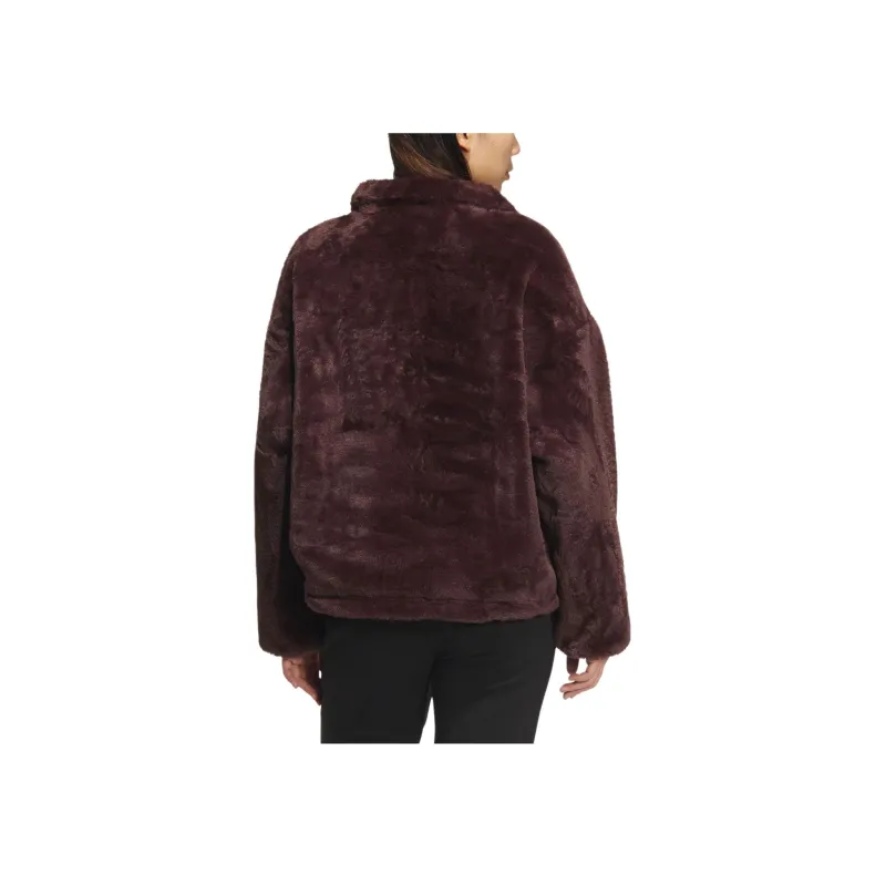 Adidas MODERN REVERSIBLE FUR Jackets Coats Women's Dark Gray Brown-2