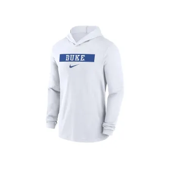 Nike Duke Blue Devils Sideline Men's Nike Dri FIT College Long Sleeve Hooded Top