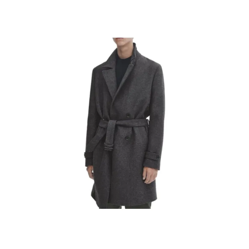 Massimo Dutti Coats Men Gray-3