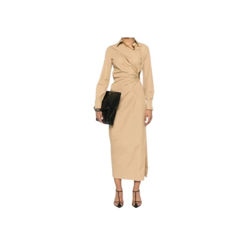 Max Mara Knotted Shirt Midi Dress-1
