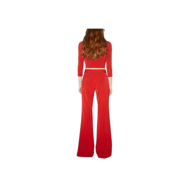 Acne Studios Casual Pants Women's Red-2