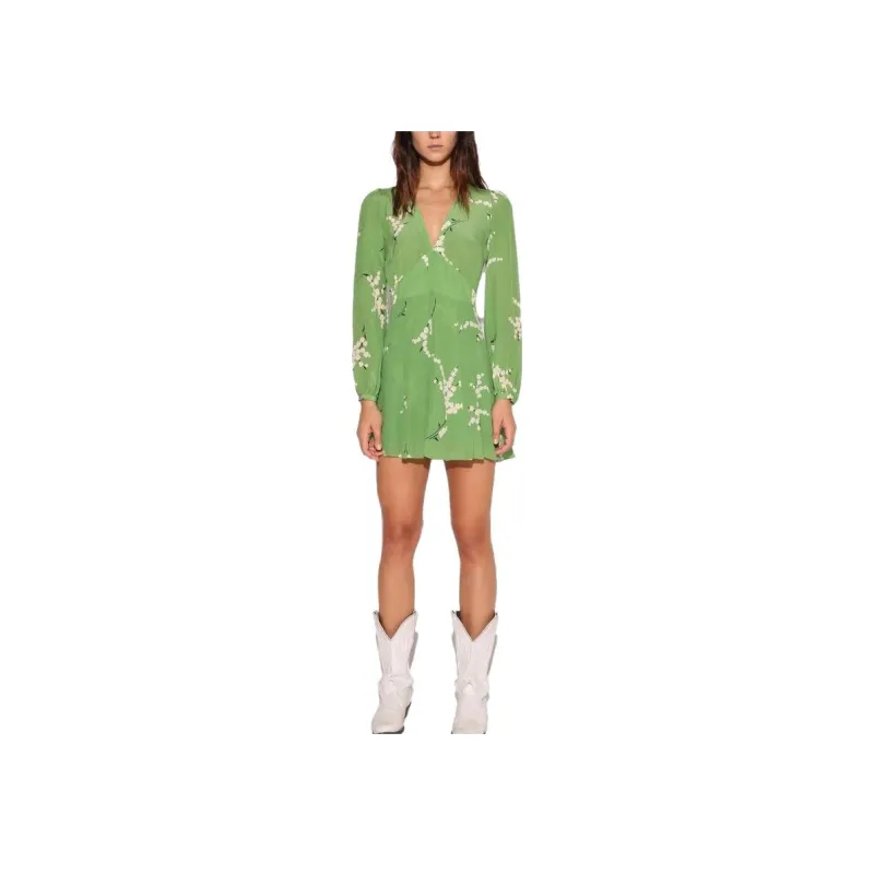 Réalisation Par Long Sleeved Dresses Women's Green-2