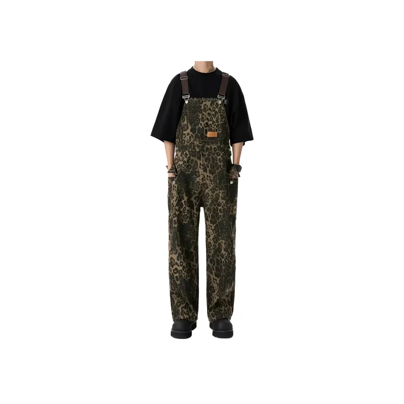 FA2LO Overalls Unisex Leopard Print-0