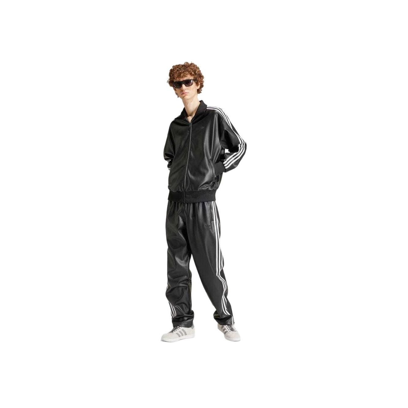 【adidas】 FOU LEATHER ADICOLOR 3S PANTS Adidas originals Faux Leather Adicolor 3-Stripes Firebird