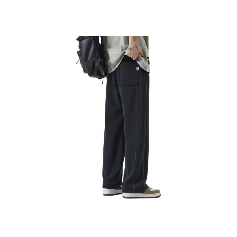 WOOD SOON Casual Pants Unisex Black-2