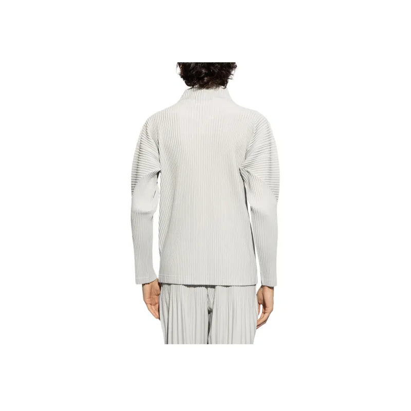 Homme Plissé Issey Miyake Pleated Zip up Hoodie-1