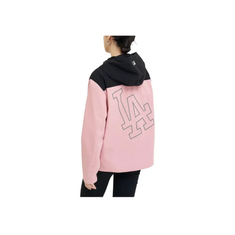 MLB Los Angeles Dodgers Jackets Coats Unisex Hemp Pink-3