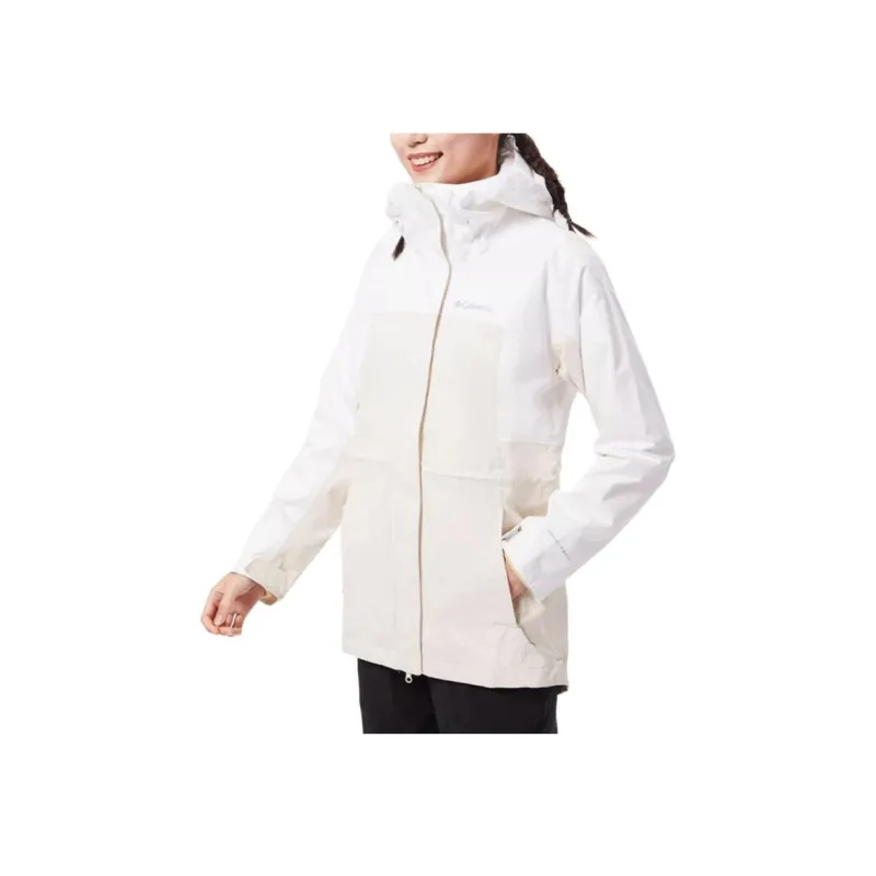 Columbia Windbreaker Jackets Women's White-5