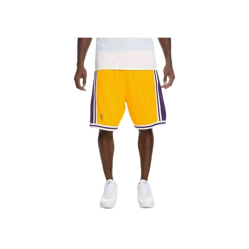 Mitchell & Ness Basketball Shorts Men's Yellow-3