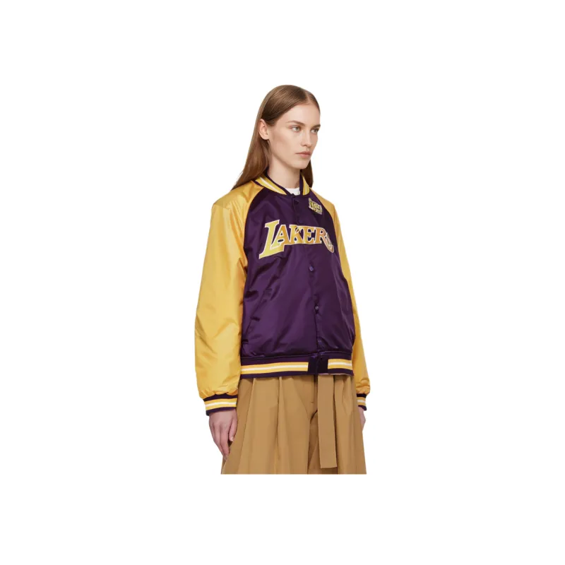 Mitchell & Ness Jacket Unisex Purple Yellow-2