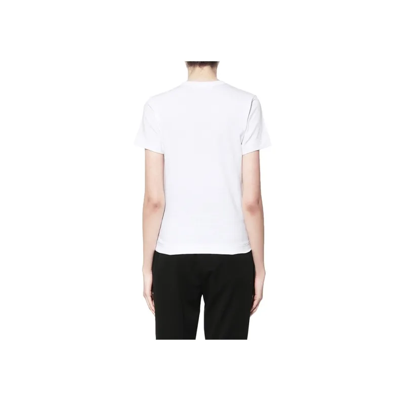 Comme Des Garcons Play Red Half Heart T shirt-3