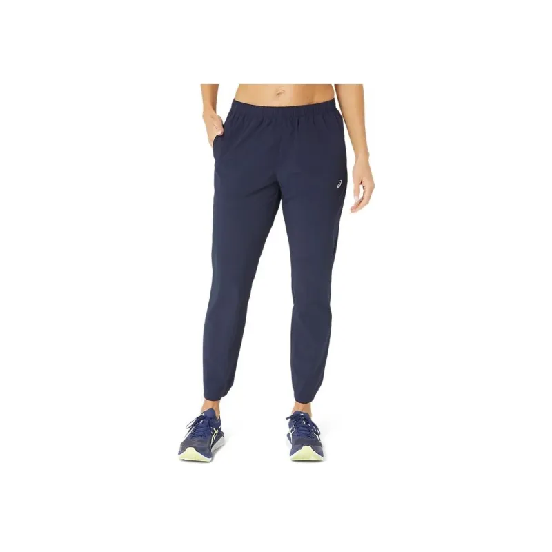 Asics Running Stretch Woven Knitted Sports Pants Women's Midnight-0
