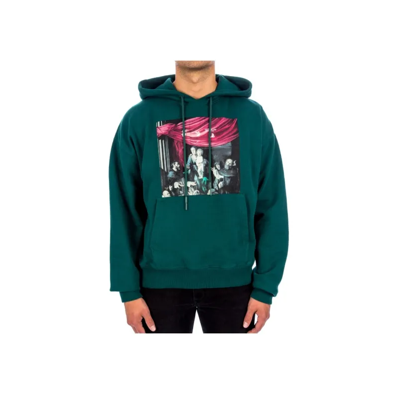 OFF WHITE Oversize Fit Caravaggio Painting Hoodie-2