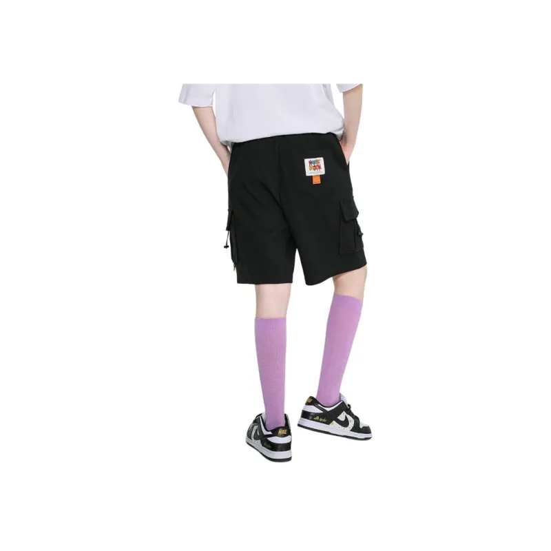 Heartboon Cargo Shorts Unisex Black-5