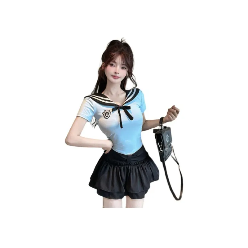 Mu Xiao Xin Two Piece Skirt Sets Women's-4