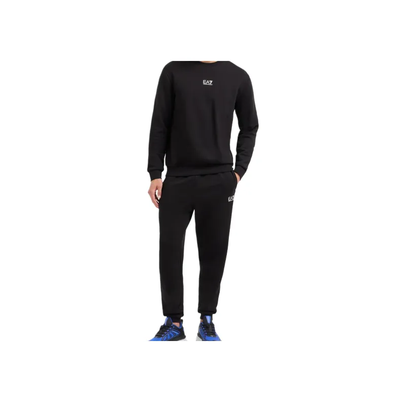 EMPORIO ARMANI EA7 SS24 Sweatshirt Set Men's Black-1