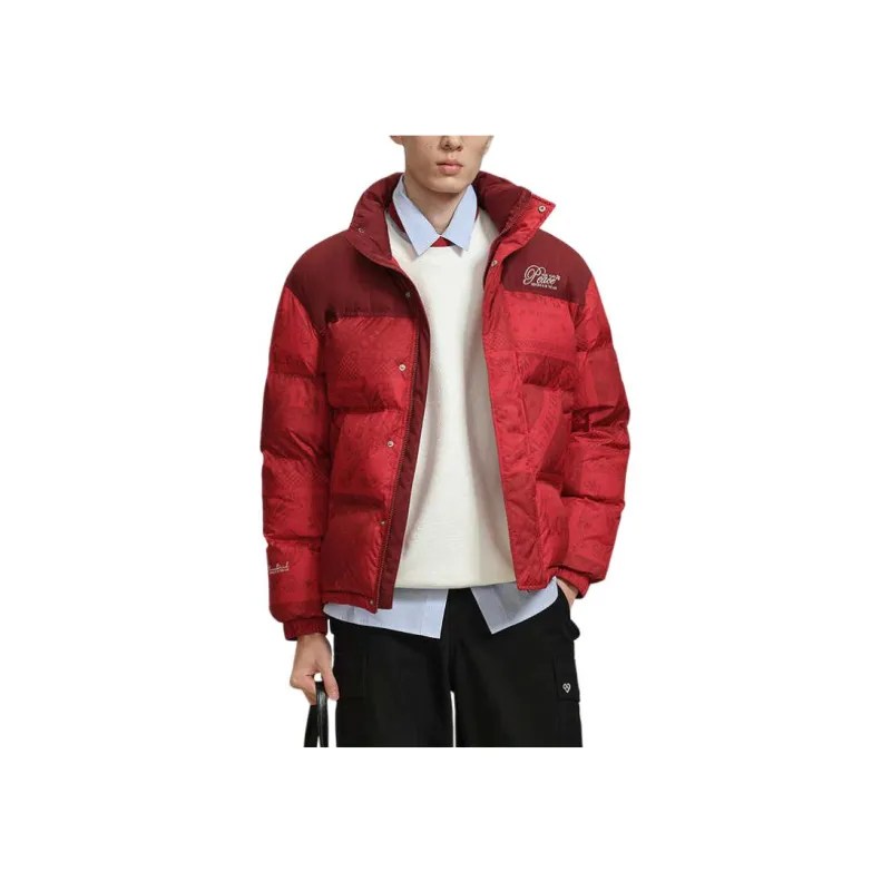 PEACEBIRD MEN Down Jackets Men Dark Red 1-1