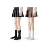 [Crew Socks 24cm]Black+White