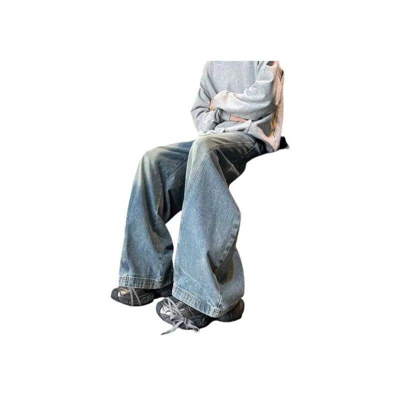 TESTUNG Trendy Jeans Unisex Blue Single Item-2