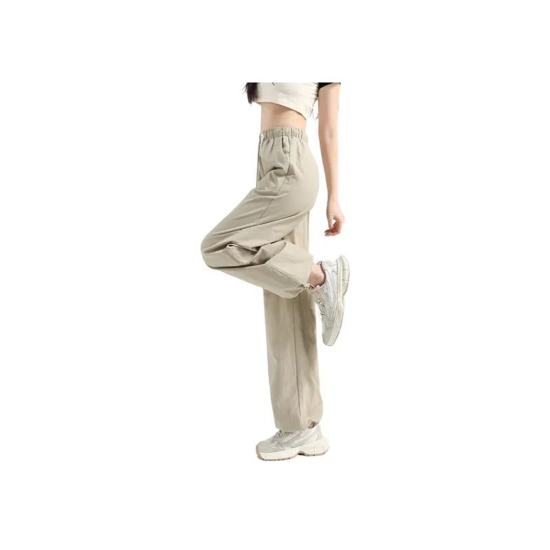 Tonlion Casual Pants Women's Gray Pea Green-2